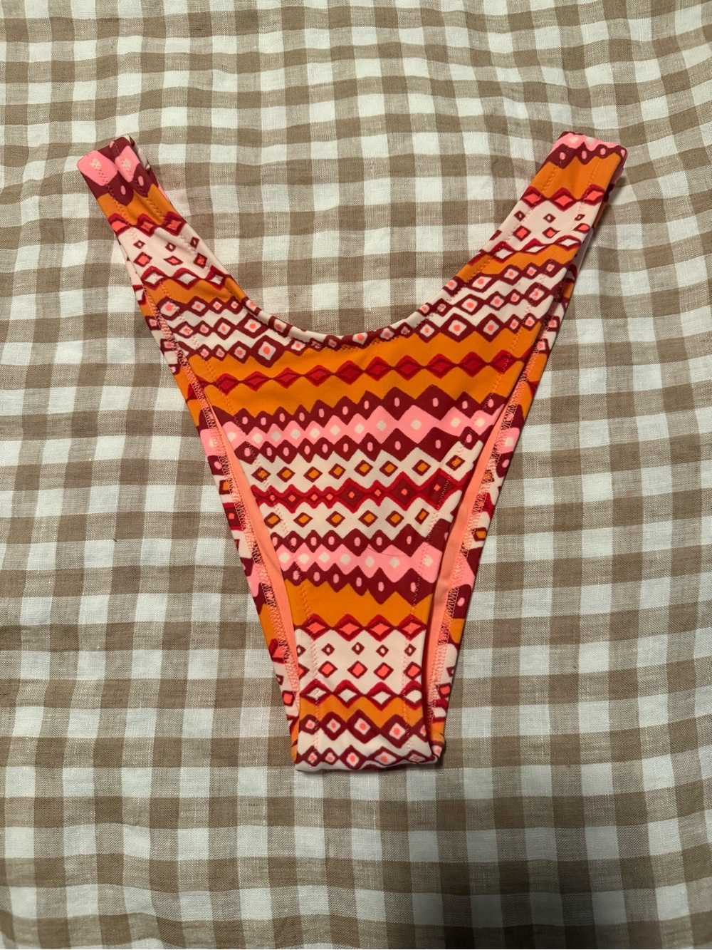 Aerie geometric high cut bikini bottom